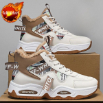 Platvormiga k&otilde;rged meeste lumesaapad Soojad K&uuml;lmakindlad Meeste talvesaapad Jalatsid Luksuslik Karusnahk Uus Paks Pl&uuml;&uuml;s Puuvillane Kinga Mood 39