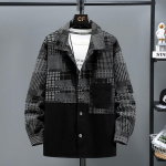 Kevadine ja s&uuml;gisene meeste vabaaja teksajakk lahtine suure suurusega Slim Fit pluss suuruses jope 4XL-11XL 10XL