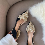 New Trend Pearl Ballet Korterid Naiste Pumbad P&otilde;randad Kingad Ilma kontsadeta Loafers Naiste Kleit Mokassiinid Naiste Luksus 35 beež