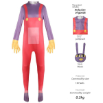 Maagilise Tsirkuse Yagata Cosplay Kost&uuml;&uuml;m Digitaalne Halloweeni Cosplay Rollim&auml;ngu Lava Kost&uuml;&uuml;m Jax 120 red