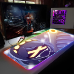 M&auml;ng M-Murder Drones Hiirematt RGB Taustvalgustusega Hiirematt S&uuml;learvuti Hiirematt S&uuml;learvuti M&auml;nguri Arvutilaud M&auml;ngutarvikud RGB600x300x3mm gray