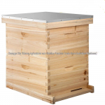 2-korruseline Langstrothi 10-raamiline mesila mesilasvaha-kattega puidust mesilaskasti ja t&ouml;&ouml;riistadega 2-story Langstroth beehive without frames