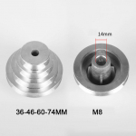 1 tk Pagoodi rihmaratas Alumiiniumist &uuml;lekanderatas t&ouml;&ouml;laua puurpingi Z4116 jaoks Suurus 14mm 18mm 21mm V-kujulise rihma jaoks