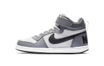 Nike Court Borough Mid Libisemiskindlad Kulumiskindlad Keskmise S&auml;&auml;rega Rula Kingad Hall Valge Must Lapsed Vanuses 3-7 Aastat 870026-009 28