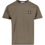 Stone Island &Uuml;hev&auml;rviline Logo &Uuml;mmarguse Kaelusega L&uuml;hikeste Varrukatega T-s&auml;rk Meeste pealisr&otilde;ivad Pruun K1S1521000-39S0013-V0054 S