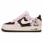 Nike Air Force 1 Happiness Kitten Libisemisvastane Polsterdus Kerge Madala s&auml;&auml;rega Rula Kingad Naiste Must Roosa IO7595-211(Team1690-) 35.5