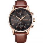 Hugo Boss 1513496 Navigator Kronograaf Meeste K&auml;ekell 44mm pruun