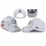 Pittsburgh Steelers Salute to Service Arktiline Camo Reguleeritav Snapback M&uuml;ts, NFL Patriootiline Meeskonna Pesapallim&uuml;ts F&auml;nnidele one size
