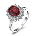 JewelryPalace printsess Diana loodud sinise safiiriga 925 h&otilde;bedast kihlas&otilde;rmus rubiiniga, naturaalse amet&uuml;sti, tsitriini, sinise topaasiga 9 gray