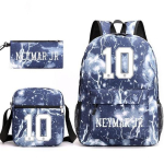 Lionel Messi &middot; Perifeeria Tr&uuml;kitud Koolikott Kolmeosaline Pinal &Otilde;lakott Seljakott three-piece set gray