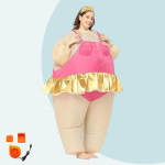 Piiri&uuml;lene Kuumm&uuml;&uuml;k Naljakas Ballett Paks Mees T&auml;ispuhutav &Uuml;likond - Peo Etenduse Kost&uuml;&uuml;mi Rekvisiit One Size beige
