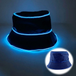 Fluorestseeruv Helendav H&auml;rrasmehe M&uuml;ts LED Helendav M&uuml;ts Meestele Maskeraadipidu Tarvikud Neoon Valgustuv M&uuml;ts Baar Klubi Rekvisiidid sinine
