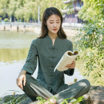Hiina Kung Fu Tai Chi R&otilde;ivad V&otilde;itluskunstid Wushu &Uuml;likond Puuvillased Tuunikad+p&uuml;ksid Komplekt Tai Chi Jooga Spordiharjutuse &Uuml;likond XS tumeroheline v&auml;rv