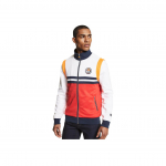 Michael Kors X Ellesse koost&ouml;&ouml; Leegiga Tennise muster V&auml;rviplokk T&otilde;mblukuga Vabaaja jakk Meeste jakid Valge Punane CS250TU5HM661 M
