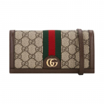 Gucci rahakott Ophidia klassikaline vana lilleprindiga kinnitamine n&ouml;&ouml;biga reguleeritav &otilde;larihm l&otilde;uend ja nahk &otilde;lakott crossbody naiste pruun