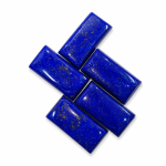 Naturaalne lapis lazuli ristk&uuml;likukujuline kivi 12x24mm | S&uuml;gavsinine lapis kivi ehete valmistamiseks 12x24mm (2 Piece) sinine