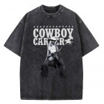 Cowboy Carter Album Beyonce 2026 Tuur Vintage Pesuga T-s&auml;rk Mehed Naised Streetwear Hip Hop T-s&auml;rgid Suvised T-s&auml;rgid Topid Puuvill S