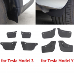 4 tk TPE rataste n&auml;htamatud porilapid Tesla Model 3 Y 2022 porilappide porikaitse pritsmete poritiibade kaitsmed sobivad autole For Model Y