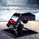 T&auml;iendage 1080P t&auml;is-HD Dash Cam autos&otilde;idu videosalvestit koos keskkonsooli LCD-salvestiga must