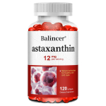 Astaksantiin 12 mg pehmekapslid, esmaklassiline looduslik antioks&uuml;dantlisand s&auml;rava naha, silmade tervise ja immuuns&uuml;steemi toetamiseks 120PCS white