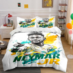 Portree koos Neymar Jr-iga. Voodipesukomplektid Tekikotikomplektid Tekikotid Padjap&uuml;&uuml;rid(1* Tekikott 2* Padjap&uuml;&uuml;ri (ilma t&auml;idiseta)) 135x200cm