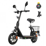 Elektrit&otilde;ukeratas Twofish M5 Pro 12 Rehv 500W Mootor EL EEC Sertifikaadiga 48V 13Ah Topeltketaspidurid Maksimaalne s&otilde;iduulatus 30 km must