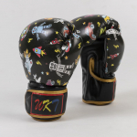 Laste Muay Thai poksikindad Poiss T&uuml;druk Kickpoks Sparring V&otilde;itluskunstid Poksitrenni Kindad DEO 4oz must