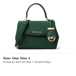 MICHAEL KORS MK Ava nahast &otilde;lakott, Crossbody kott, K&auml;ekott Mini Naiste Jasper 32F5GAVC1L-MOSS One Size 1 tumeroheline v&auml;rv