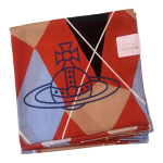 Vivienne Westwood ruuduline puuvillane siidist sall sama stiiliga meestele ja naistele punane 81030006-W00X2-N471 punane