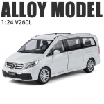 Uus 1:24 Benz V260 MPV &Auml;riauto Sulamist Autopilt Heli ja Valgusega T&otilde;mmatav Laste M&auml;nguasi Kollektsioneeritav S&uuml;nnip&auml;evakingitus