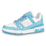 LOUIS VUITTON Lv Treener 'White Sky Blue' 1AA6X0 36