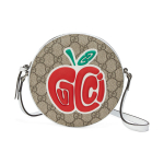 GUCCI L&otilde;uend Nahast Crossbody Kotid Lastele Ivoorivalge & Pruun & Punane 774818-FAC0H-8649 One Size 3
