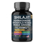 Shilajit & Ashwagandha 8-in-1 Komplekskapslid Žen&scaron;enni ja Cordycepsiga &ndash; 60 tk 1pack