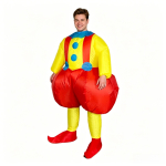 Halloweeni loominguline klouni t&auml;ispuhutav kost&uuml;&uuml;m Cosplay Adult 150-190CM red