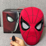 Halloween Spider-Man Mask liigutatavate silmadega puutetundlik valgustuvastusega Cosplay N&auml;omask Elektriline helendav Laste M&auml;nguasi