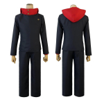Halloween Holoun Jujutsu Jjk Manga Anime Itadori Yuji Cosplay Kost&uuml;&uuml;m Pruudi Jakk P&uuml;ksid &Uuml;htne Roosa V&otilde;rk S&uuml;nteetiline 140 black