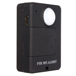 Mini GSM PIR-alarmi liikumisanduri alarm Infrapuna juhtmevaba GSM-alarm Vargusvastane liikumisdetektor Black EU Plug black