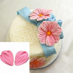 1 paar roosasid 3D-lille kroonlehti Fondant-koogivormi kaunistuseks &scaron;okolaadivormid One Size