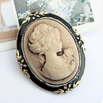 Naiste Vintage Cameo elegantne prossin&otilde;el Antiikne pulmav&otilde;lu portree prossin&otilde;el