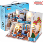 Nukumaja M&ouml;&ouml;bel Ise Tee Miniatuur 3D Puidust Miniatuurid Nukumaja M&auml;nguasjad Lastele S&uuml;nnip&auml;evakingitused Kokkupandavad Casa M&auml;nguasjad