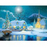 Teemant k&auml;sit&ouml;&ouml;maaling mosaiikkingitus teemanttikandid ristpistes j&otilde;ulu&ouml;&ouml; lumememme teemant 20X30CM