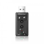 Uusim uus 7.1 kanaliga USB 2.0 3D helikaardi adapter mikrofon k&otilde;lar