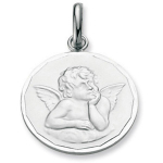 Les Tr&eacute;sors De Lily [G2399] - Pendentif argent 'Petit Ange' h&otilde;be