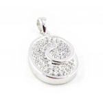 Les Tr&eacute;sors De Lily [H2644] - Pendentif Argent 'D&eacute;esse' Blanc valge