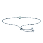 Les Tr&eacute;sors De Lily [N0001] - valge  Unikaalne  h&otilde;bedane k&auml;ev&otilde;ru (roodiumiga kaetud) - 4 mm h&otilde;be