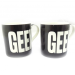 Les Tr&eacute;sors De Lily [K5023] - Mug porcelaine 'Geek' noir - 95x80 mm must