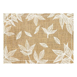 Les Tr&eacute;sors De Lily [Q4138] - beež ja valge kotiriie 'Country' lauamatt - 42x30 cm beež