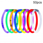 Puntos 50 tk v&auml;rvilised helendavad helendavad pulgad Glowstick DIY k&auml;ev&otilde;ru kaelakee peorekvisiidid 50Pcs/Set