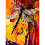 T&auml;ielik 5D isetehtud Daimond maal Ristpistes V&auml;rviline Dragonfly Teemanttikandid Teemant 20X30CM