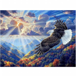 T&auml;ielik 5D-teemantmaaling multifilm Loomakotkas Mosaiik Tikand Ristpistes Kodukaunistus K&auml;sitsi valmistatud 25x30cm